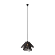 Lampada a sospensione Amalfi Maxlight nera carta E27 Ø45