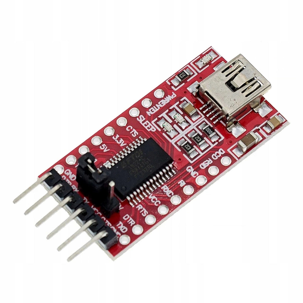 Modulo Convertitore USB-UART FT232RL FTDI – Compatibile con USB1.1/2.0, WinXP/7/10 | Alimentazione 3,3V/5V
