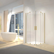 Cabina Doccia Rea Montana Double Gold Brush 90x90