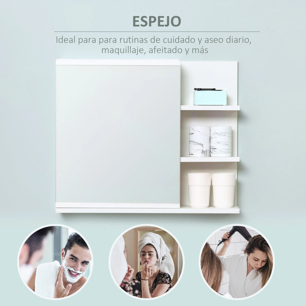 Armadio con Specchio per Bagno ¨C Minimal ¨C Bianco 60x18x50 cm