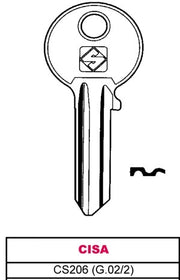 CHIAVI PZ10 CISA CS206 SENZA MARCA GENERICO