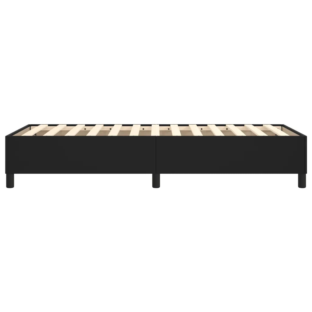 Struttura Letto a Rete a Molle Nero 90x190 cm in Similpelle 3121017