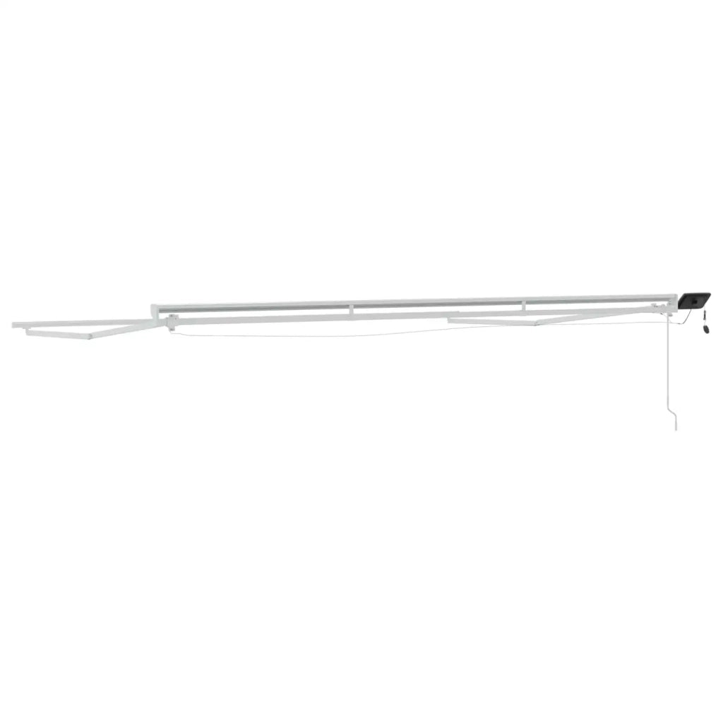 Cornice per Tenda Manuale con LED Bianco 5 x 3 m Alluminio 42024804