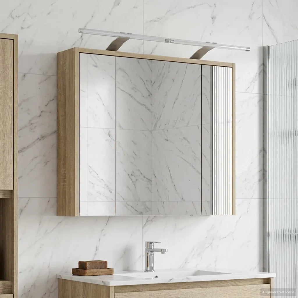Mobiletto per specchio da bagno Rovere Sonoma 889177