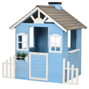 Casetta da giardino per bambini ¨C Minimal ¨C 151x112.5x142 cm blu
