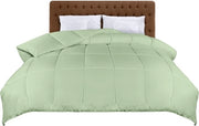 Letto Estivo Leggero - Colore Salie Verde - Piumino in Poliester - Ideale per Adulti - 220x...