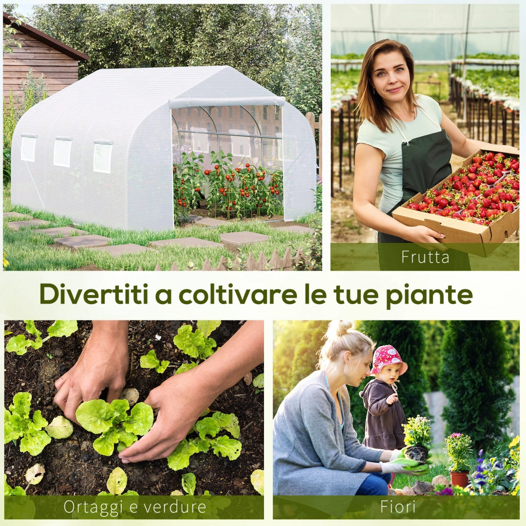 Serra da Giardino Tunnel ¨C Minimal ¨C Bianco 4.5x3x2m