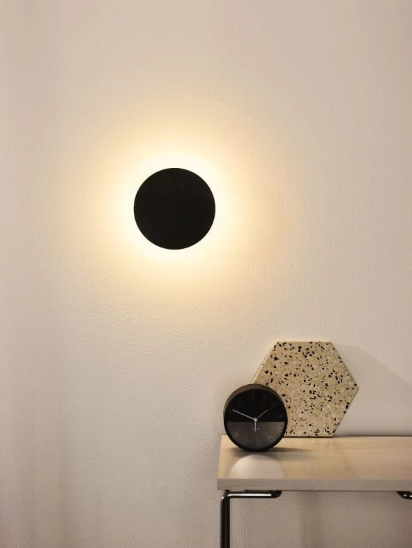 Lucide EKLYPS applique LED 6W nera alluminio 3000K 360lm