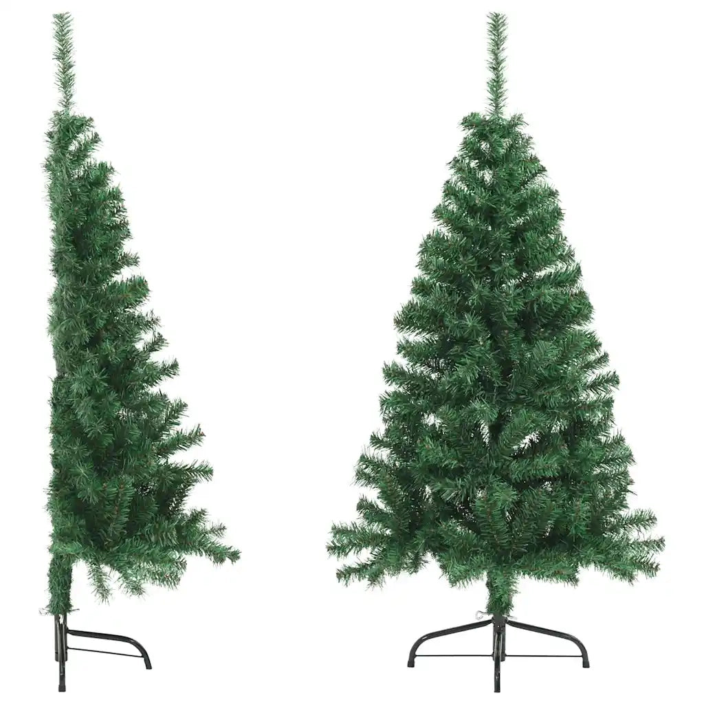 Albero di Natale | Decorazioni natalizie Artificiale Met¨¤ con Supporto Verde 150 cm PVC
