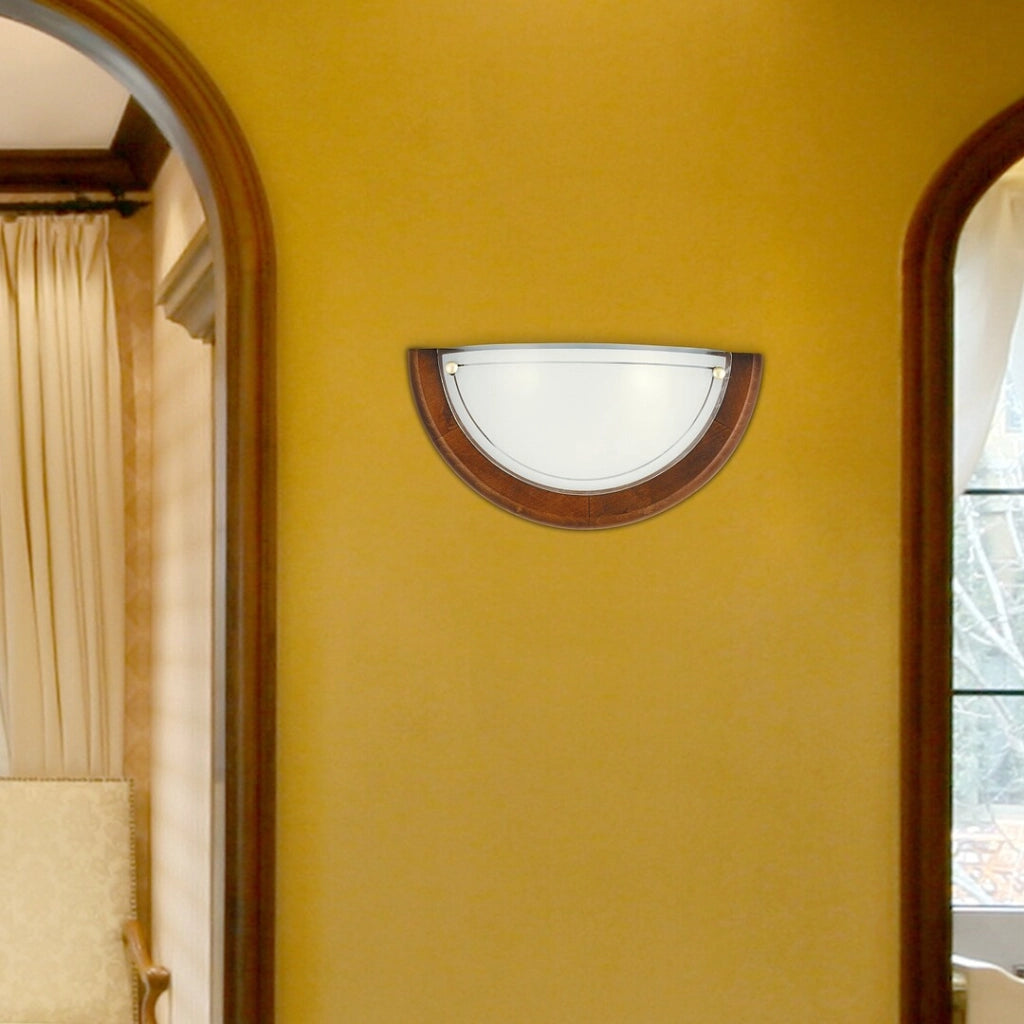 Applique bagno Rabalux Ufo 5407 E27 rovere scuro 30cm