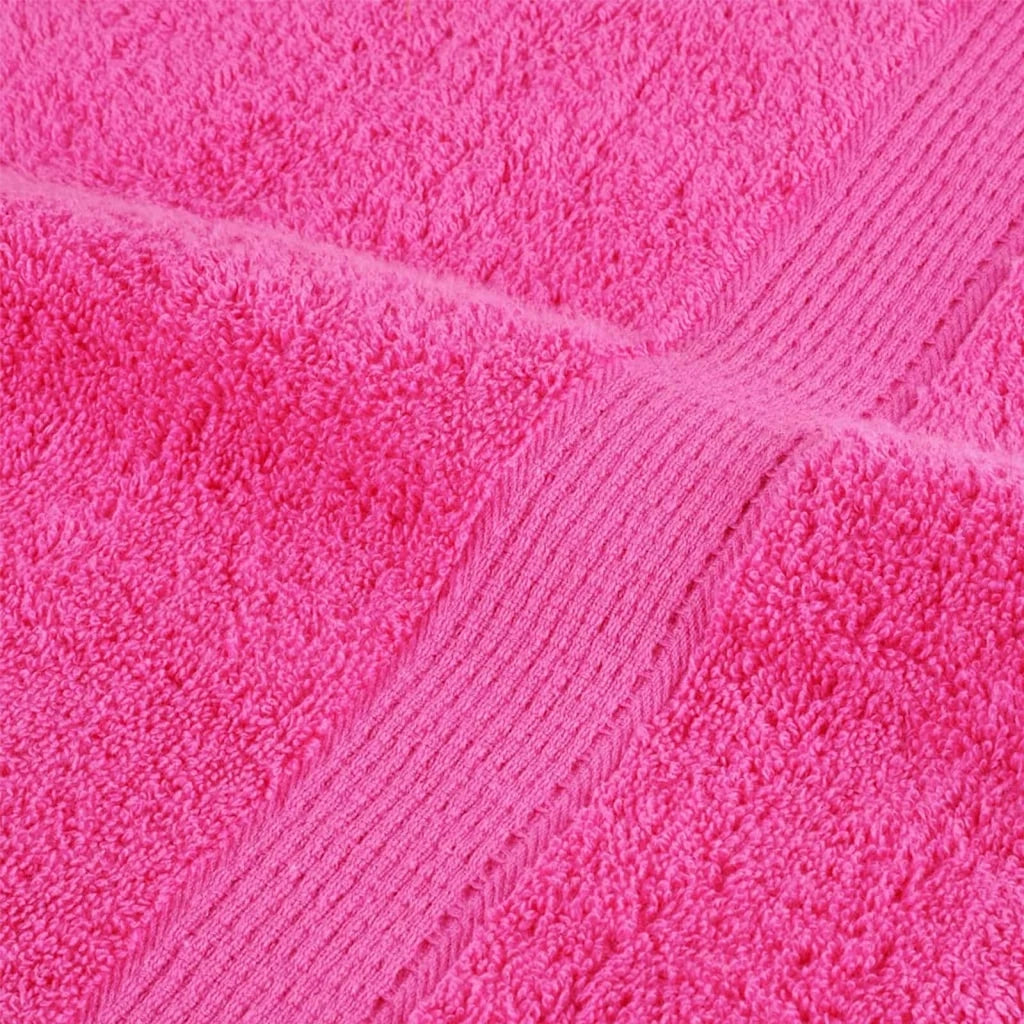 Asciugamano per Ospiti SOLUND 4 pcs Rosa 15 x 21 cm 550 gsm 137513