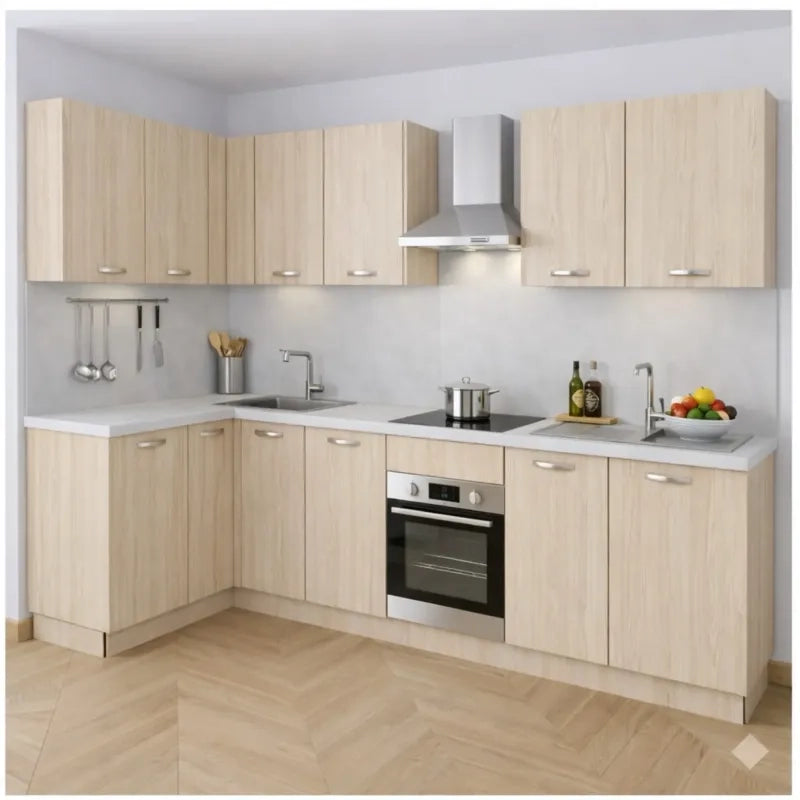 Anta per mobili in Legno nobilitato Compresa di Maniglia 72x60 Rovere