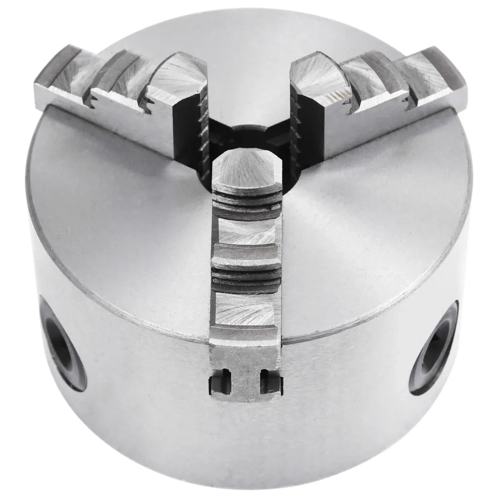 Mandrino per Tornio a 3 Griffe Autocentrante 100 mm in Acciaio CFW3134556