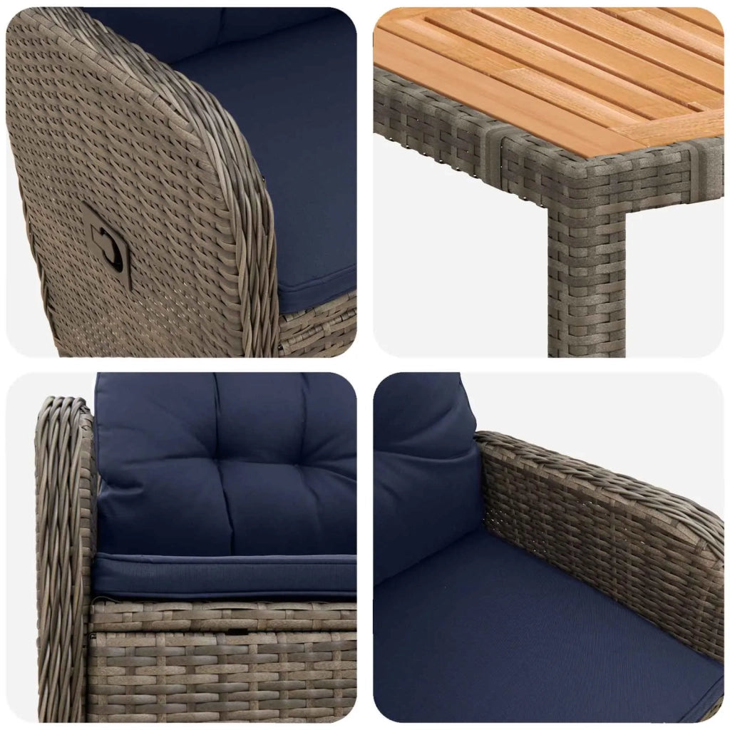 Set da pranzo per esterni 7 pz 3422283