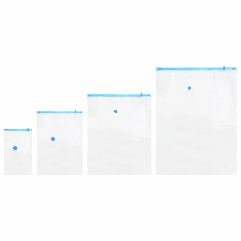 Sacchetti per Stoccaggio 15 pcs Trasparente e Blu 130 x 100 cm 42001455