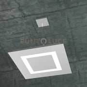 CARPET SOSPENSIONE 50X50 4 LUCI GRIGIO 1137-S50+1-GR