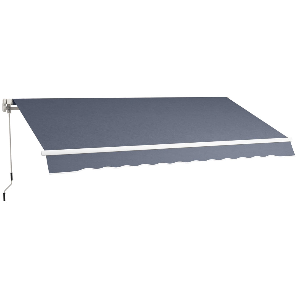 Tenda da Sole per Esterno a Bracci Avvolgibile ¨C Minimal ¨C Grigio 360x250 cm