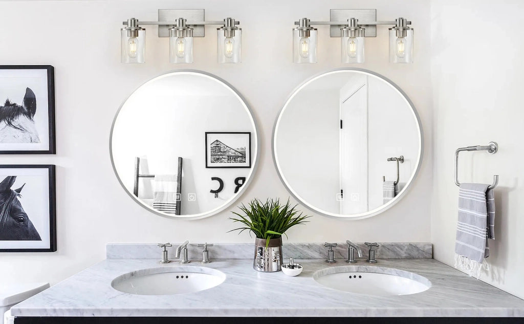 Specchio Led 70cm Mmj Brush Silver