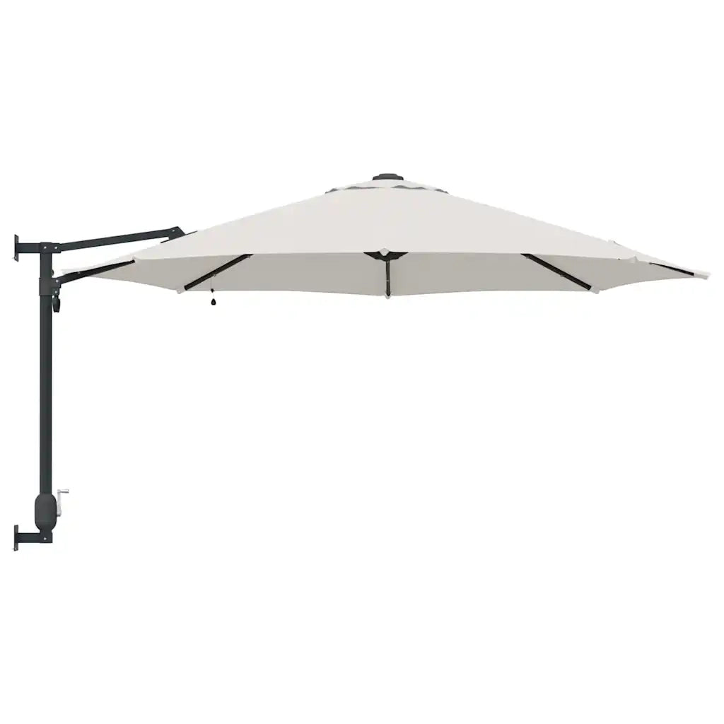 Ombrello da giardino Beige e Nero 248 x 248 x 148 cm