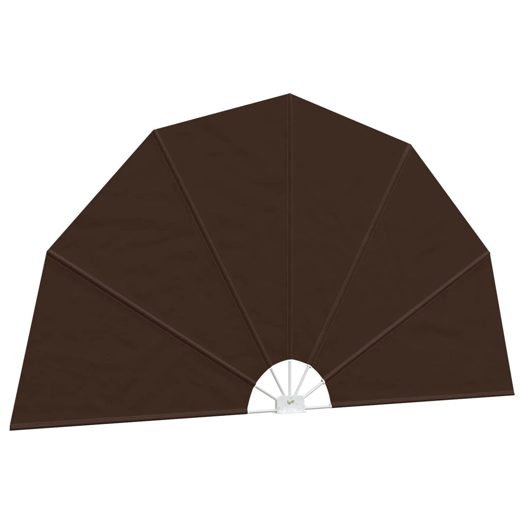 Schermo di Privacy per Balcone Ø 400 cm Poliestere Marrone 42037152
