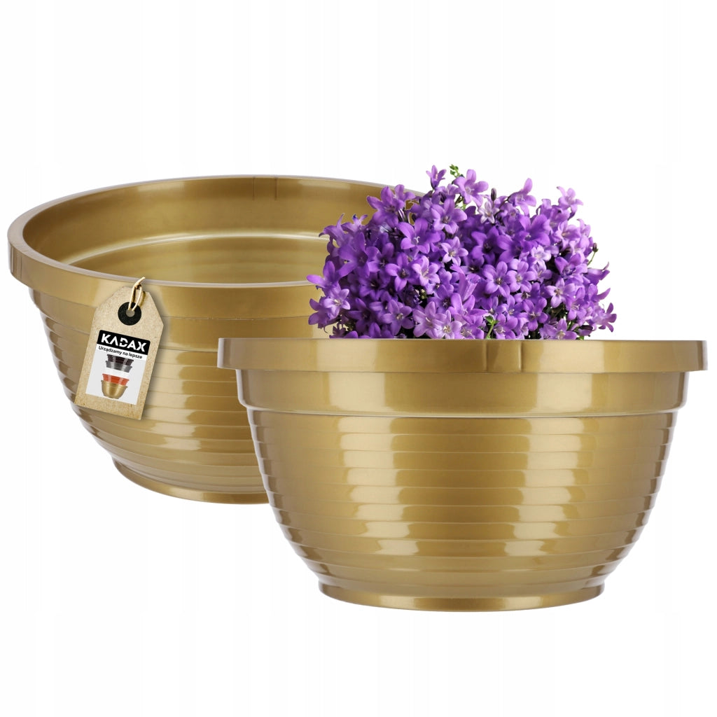 Vaso da fiori KADAX per cimitero, in plastica, per lapidi, con crisantemi, 18 cm.
