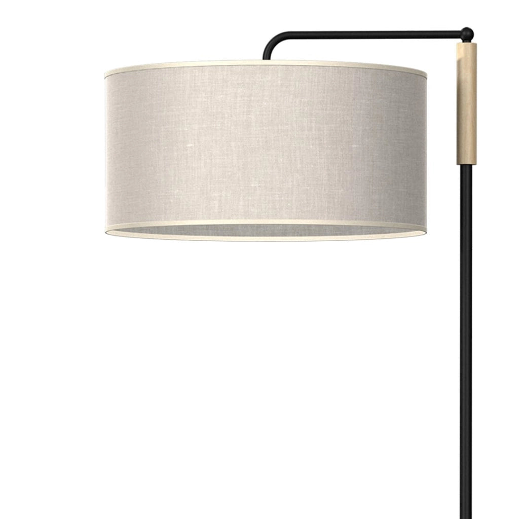 Lampada da terra Atlanta 1xE27 60W nero/grigio Milagro