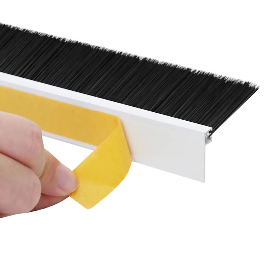 Spazzole per porte autoadesive 6 pcs Bianco 100 cm 42019527