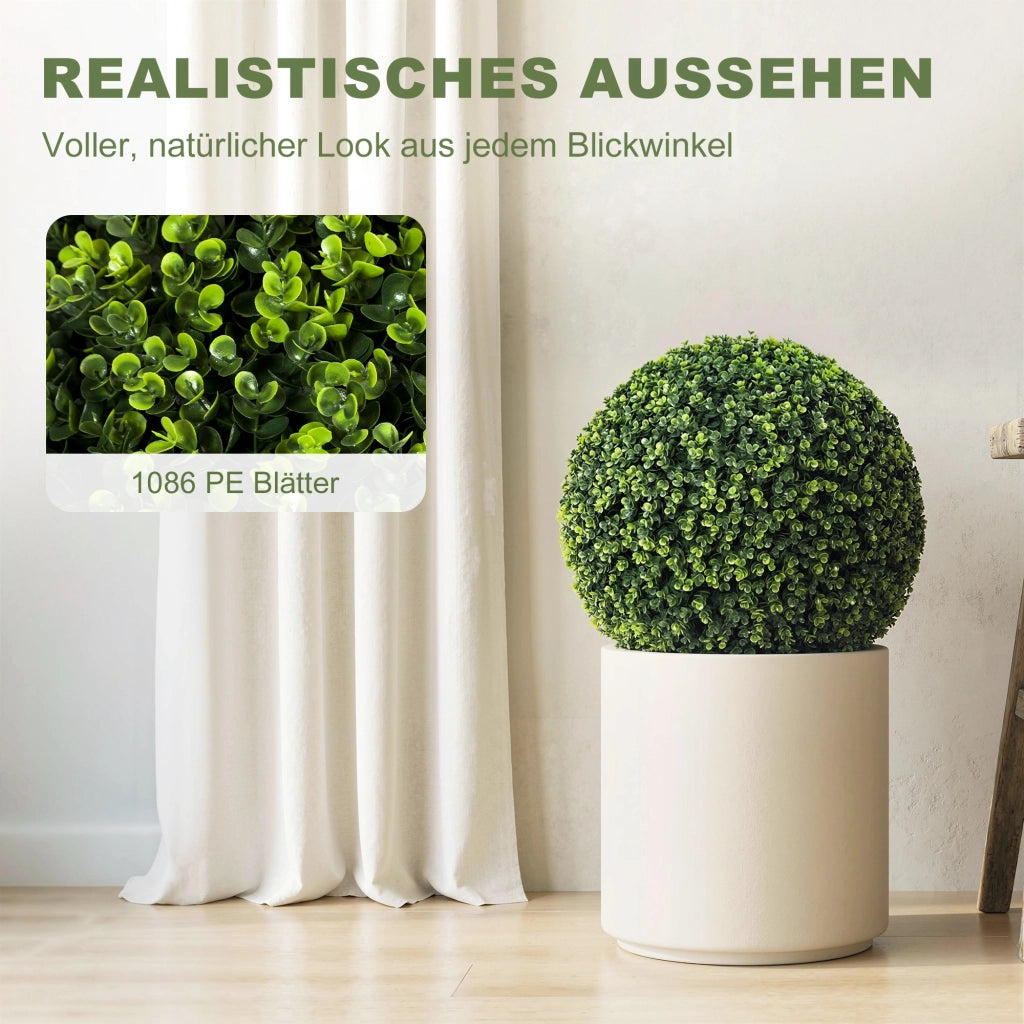 Palline Eucalipto Artificiale 2 Pezzi ¨C Zephmum ¨C Verde 52 cm
