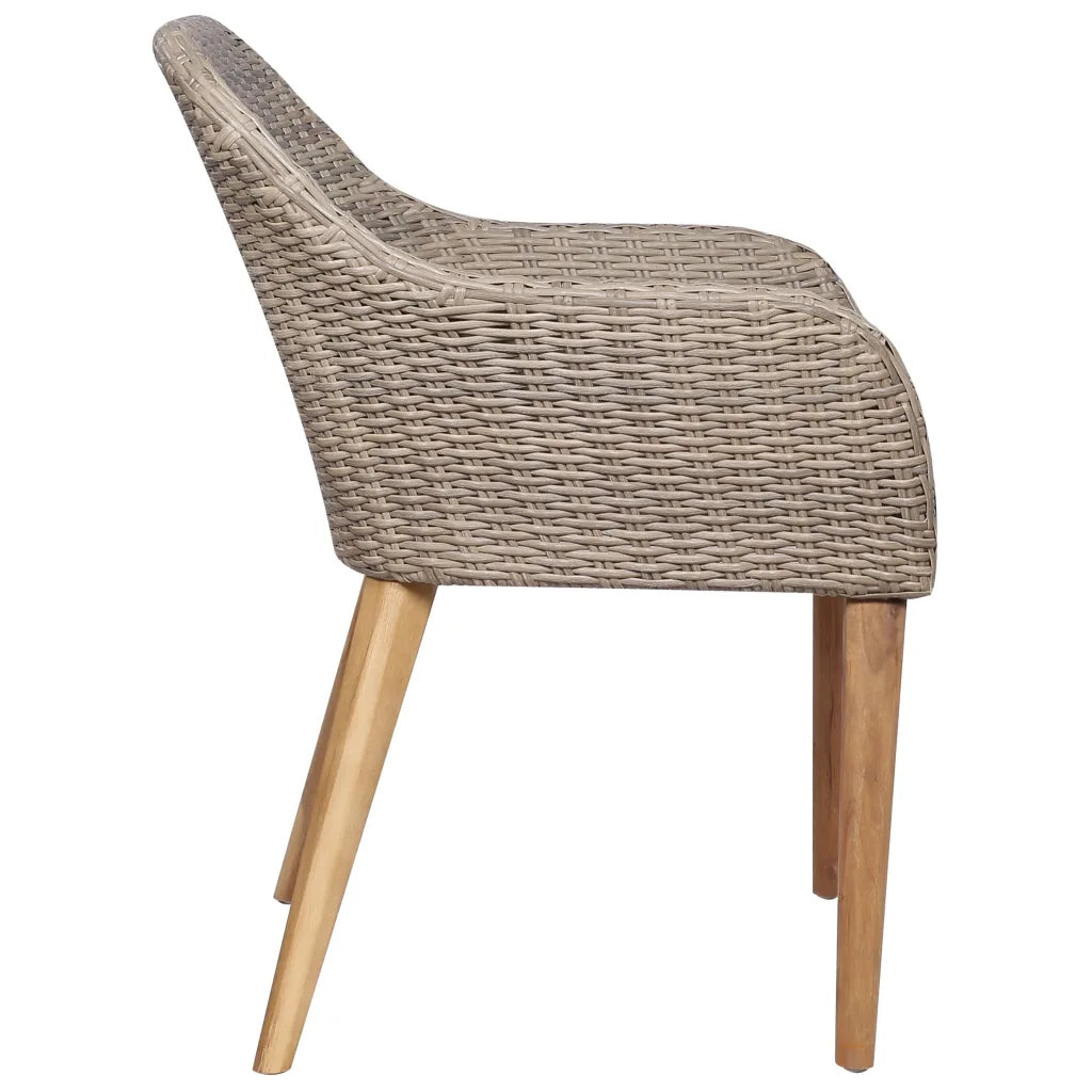 Set Mobili da Pranzo per Giardino 5 pz Marrone 3068774