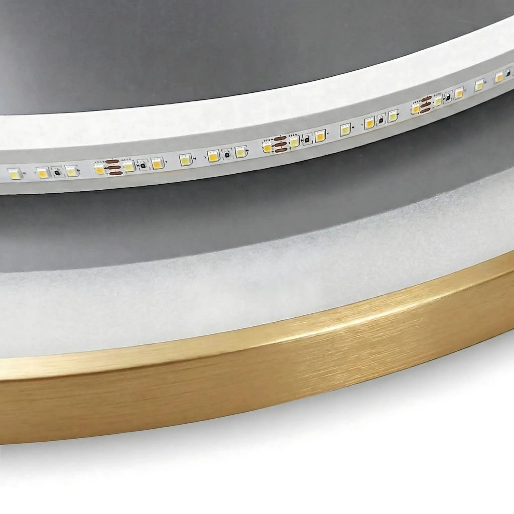 Specchio Led 60cm Mmj Brush Gold