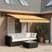 Tenda retrattile manuale con LED Sabbia 3425560
