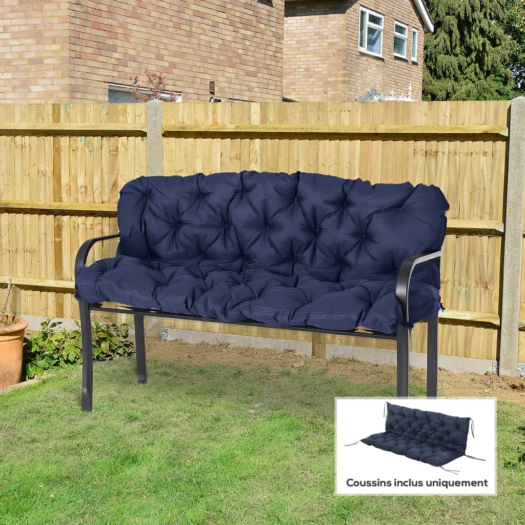 Cuscino per Divano da Giardino ¨C Minimal ¨C 150x98x8 cm Blu