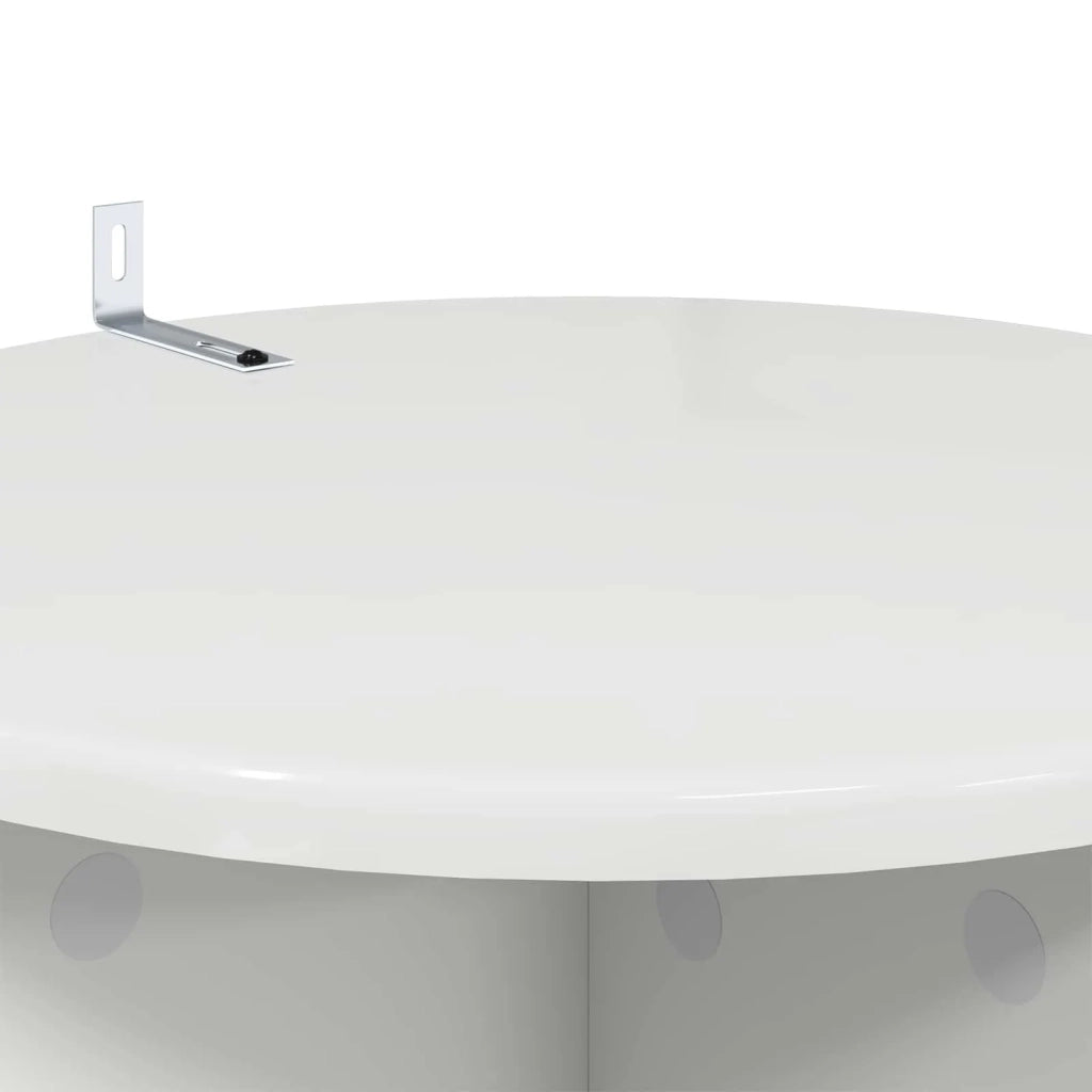 Supporto per piante 2 pcs Bianco Lucido 40 x 40 x 80 cm 899703