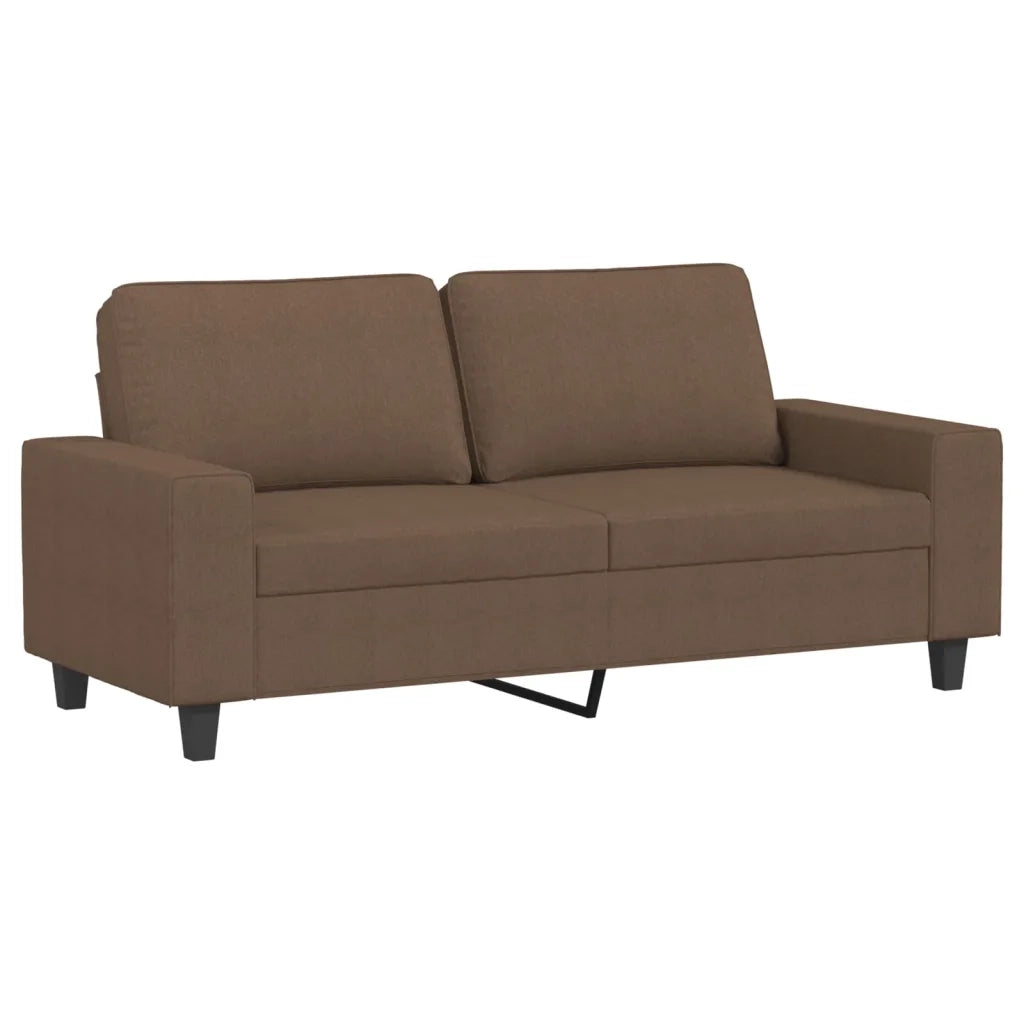 Divano a 2 Posti-Sofa 2 Posti Marrone 140 cm in Tessuto 912006
