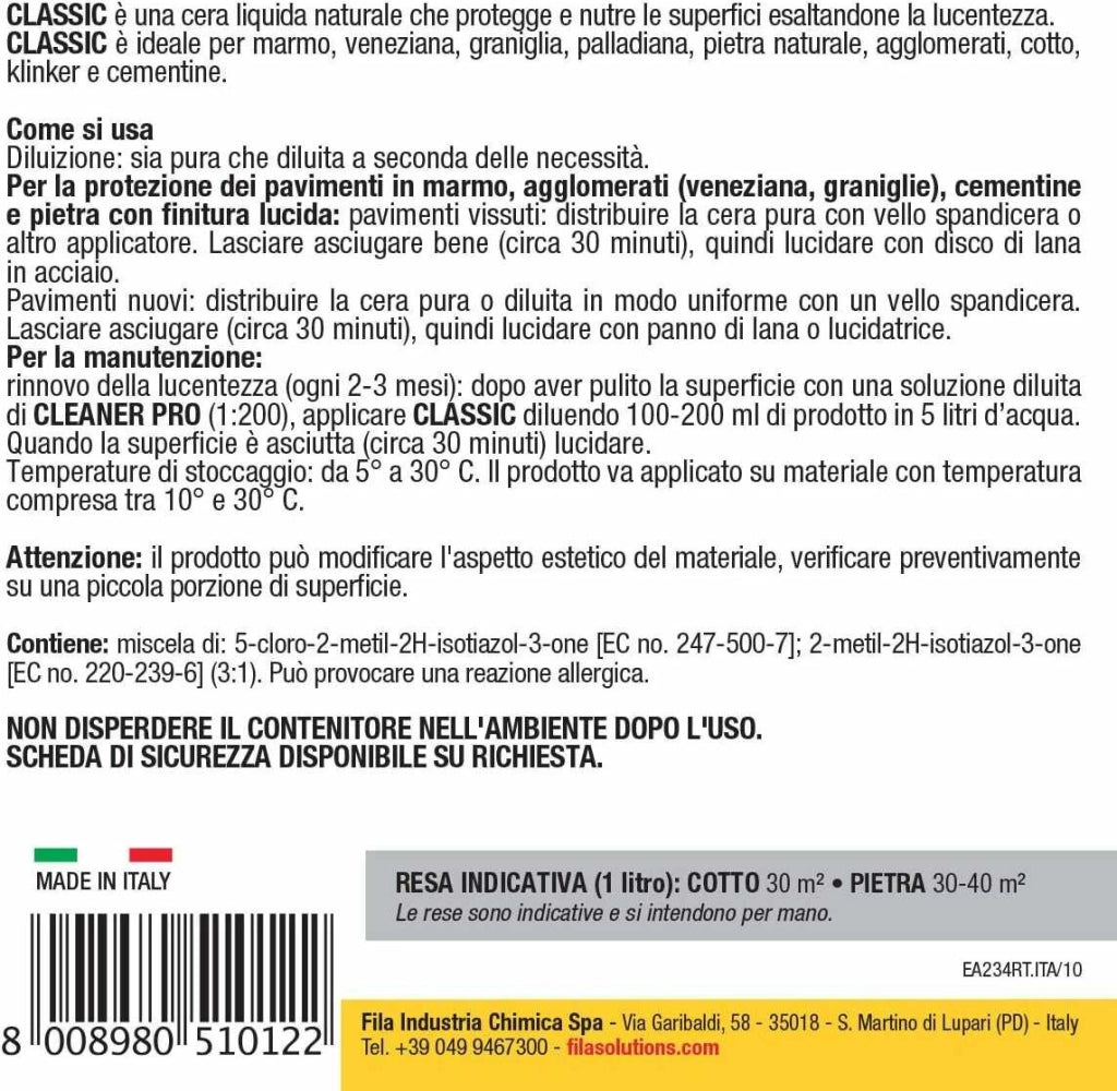 Fila Classic Lt.5 Eco-cera Liquida Protettiva