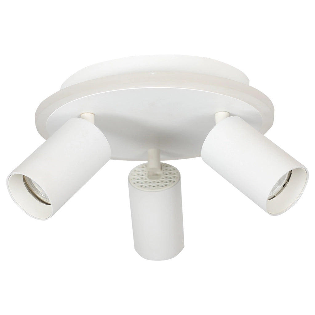Plafoniera rotonda moderna bianca 3xGU10 LED CCT Parma