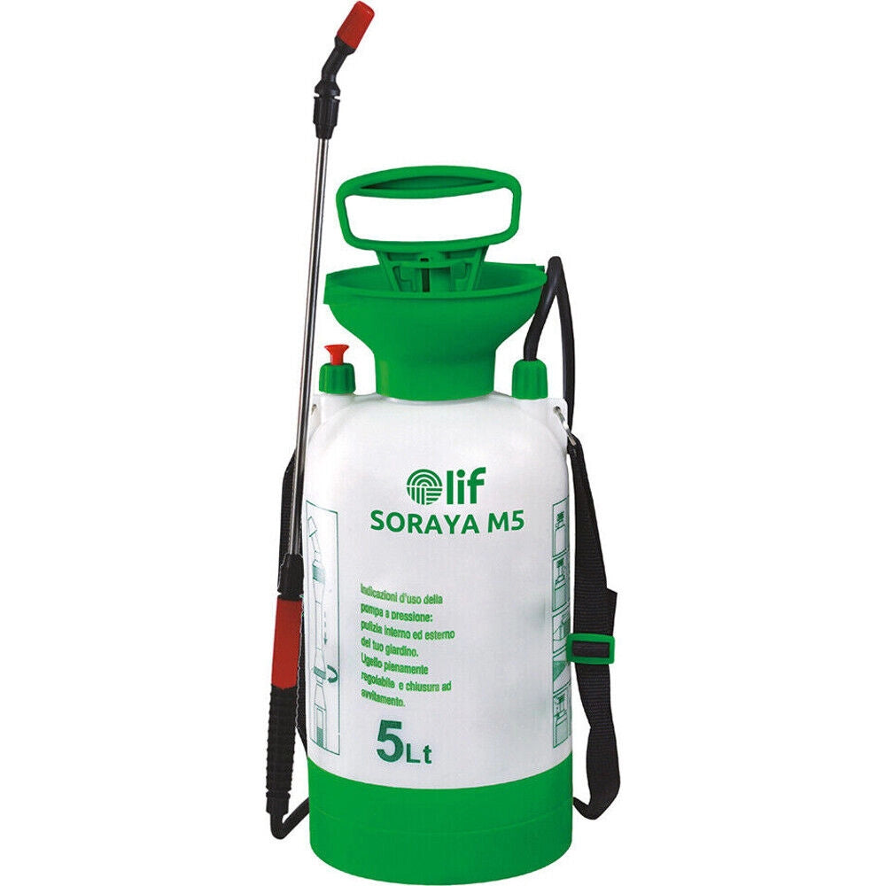 POMPA A PRESSIONE 5 LT NEBULIZZATORE GIARDINO LIF SPRUZZATORE