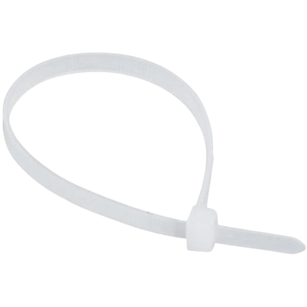 Raytech fascette per cablaggio in nylon autoestinguente confezione da 100 pezzi *** colore bianco, dimensioni 4,8 x 4...