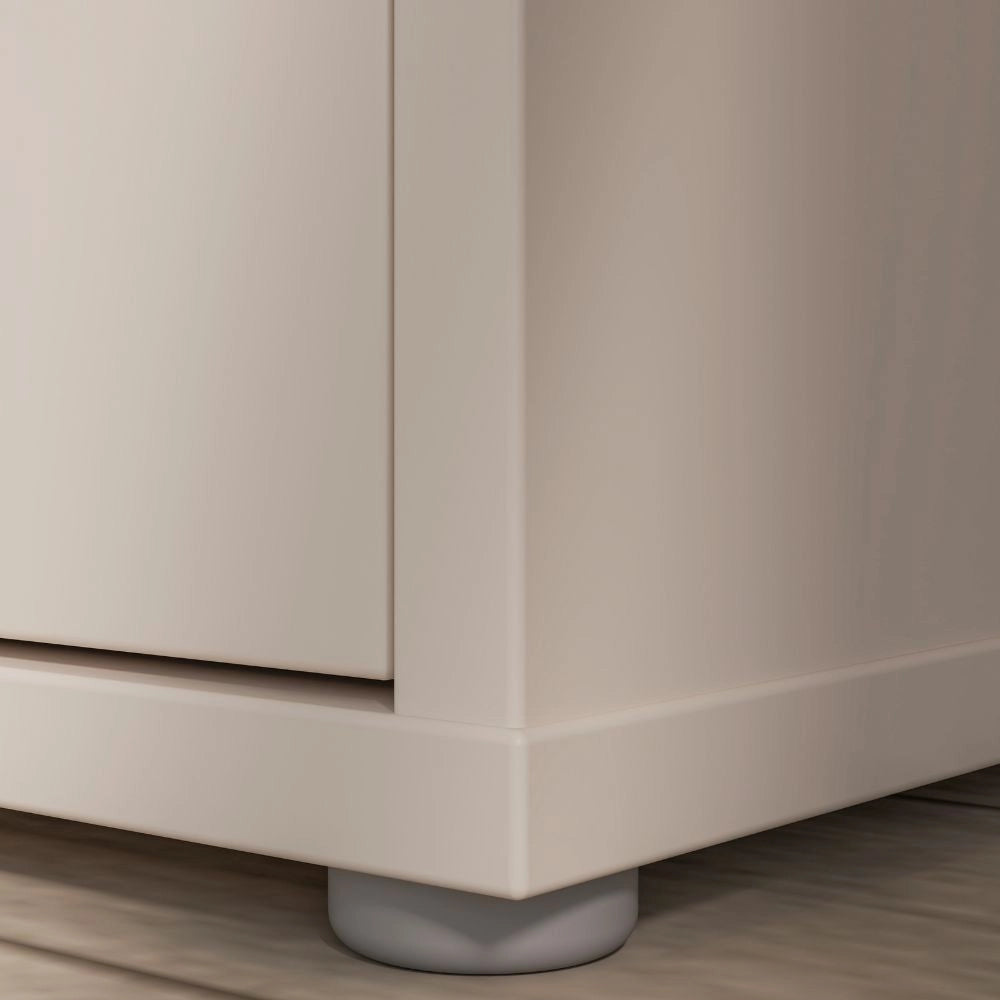 Mobile multiuso Medea con 4 cassetti e 2 ante cashmere 75x35x192 – Armadio salvaspazio