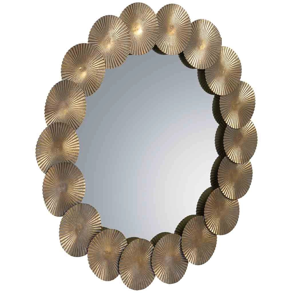 Specchio da parete in metallo 90x90x03h cm