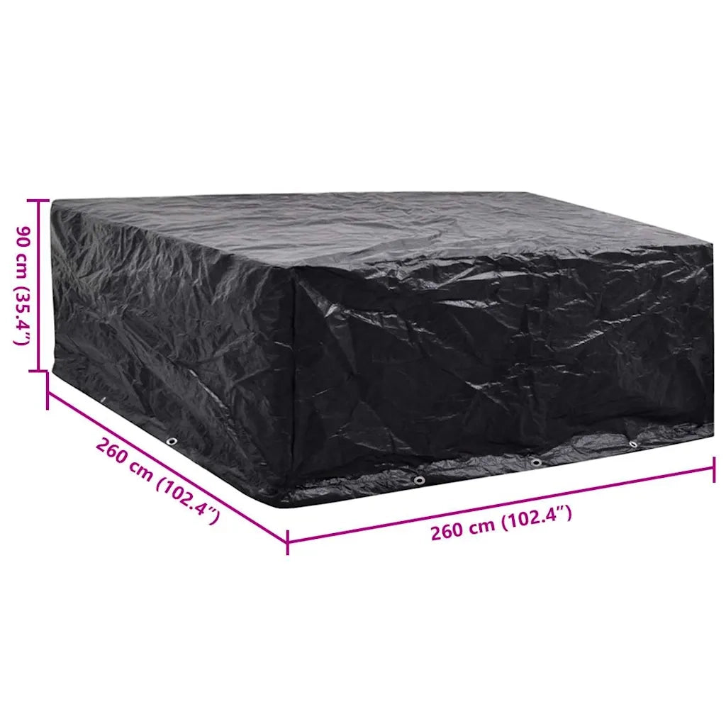Copertura per Mobili da Giardino con 10 Occhielli 260x260x90 cm 41648
