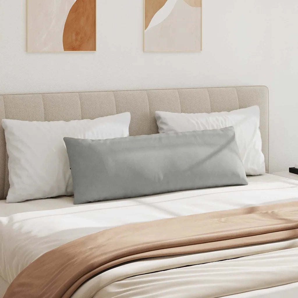 Cuscini da Divano 2 pcs Grigio chiaro 120 x 40 cm Tessuto 42013812