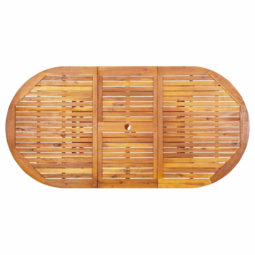 Set da pranzo da esterno con ombrellone 8 pz 3438545