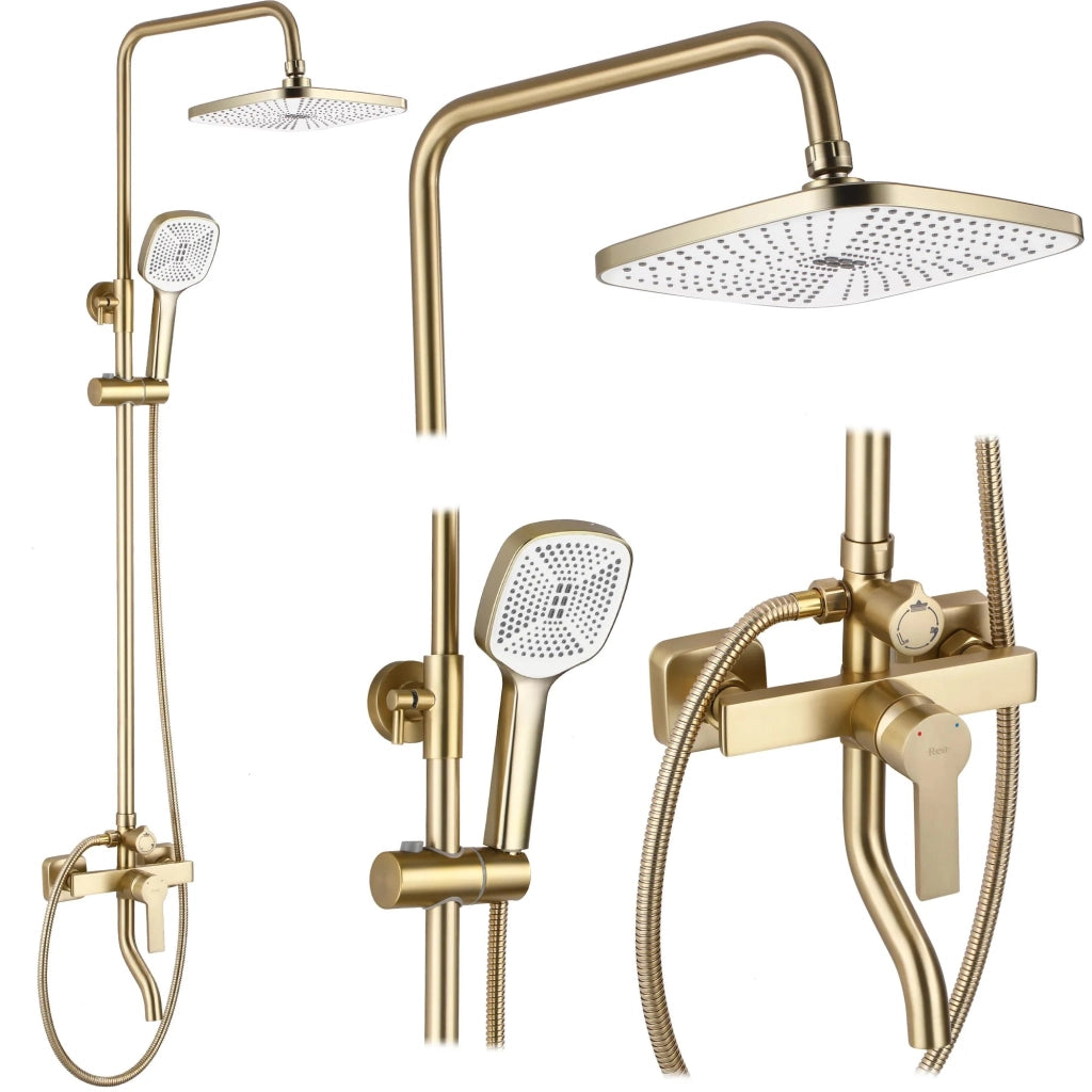 Set Doccia Rea Argus Gold Brush