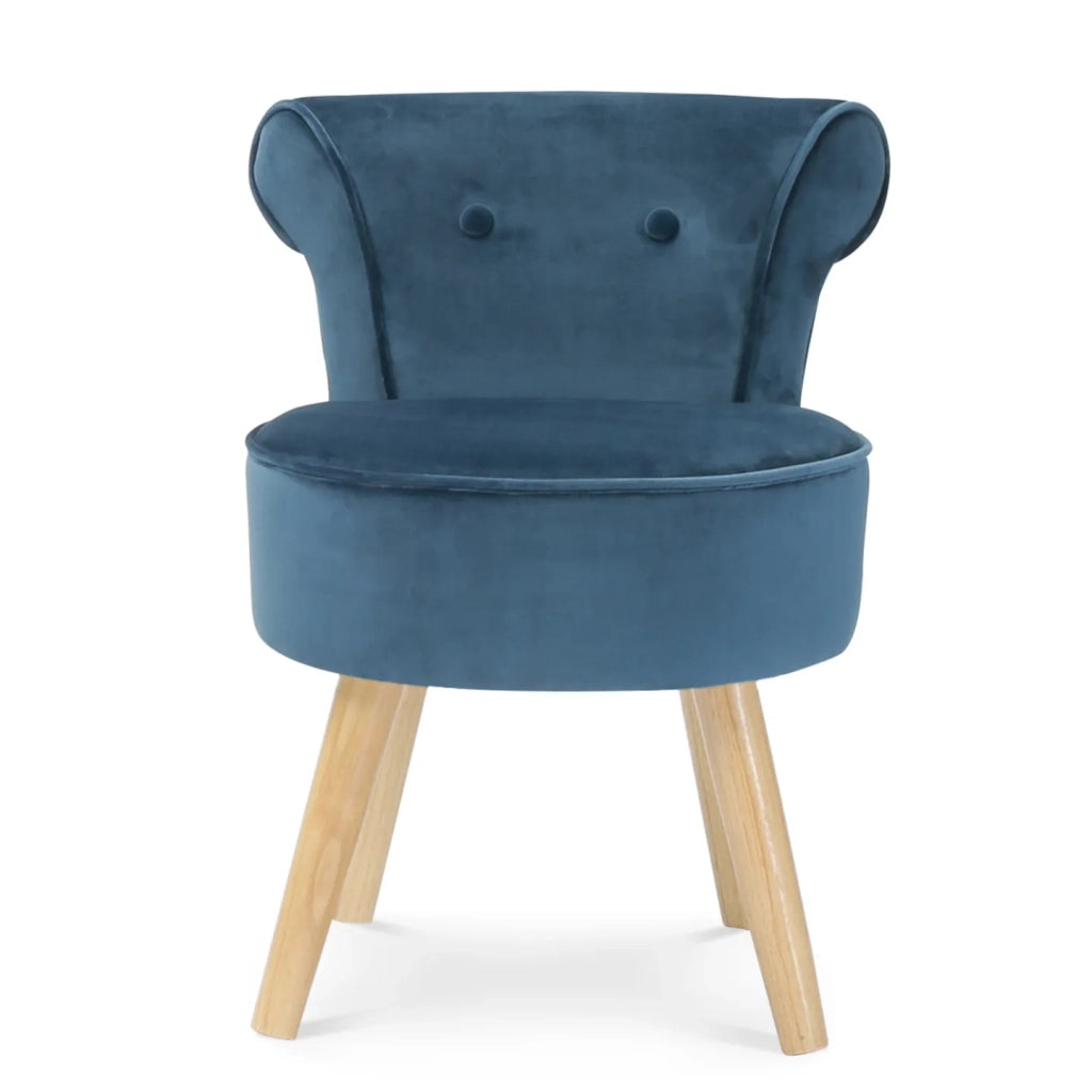 IDMarket - Poltrona CRAPAUD in velluto blu