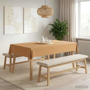 Tovaglia da Tavolo Rettangolare Beige 140 x 200 cm 42040110