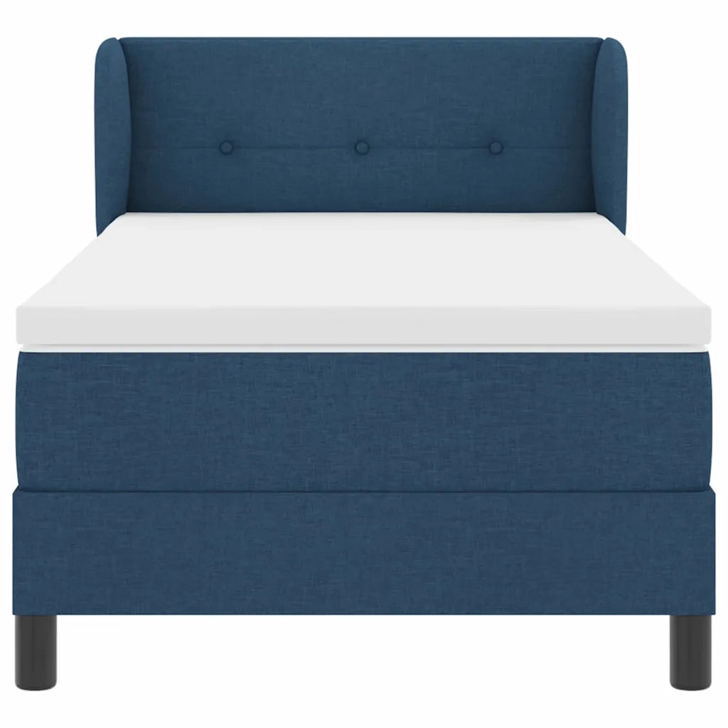 Letto a molle con materasso Blu 100 x 200 cm Tessuto 3340016