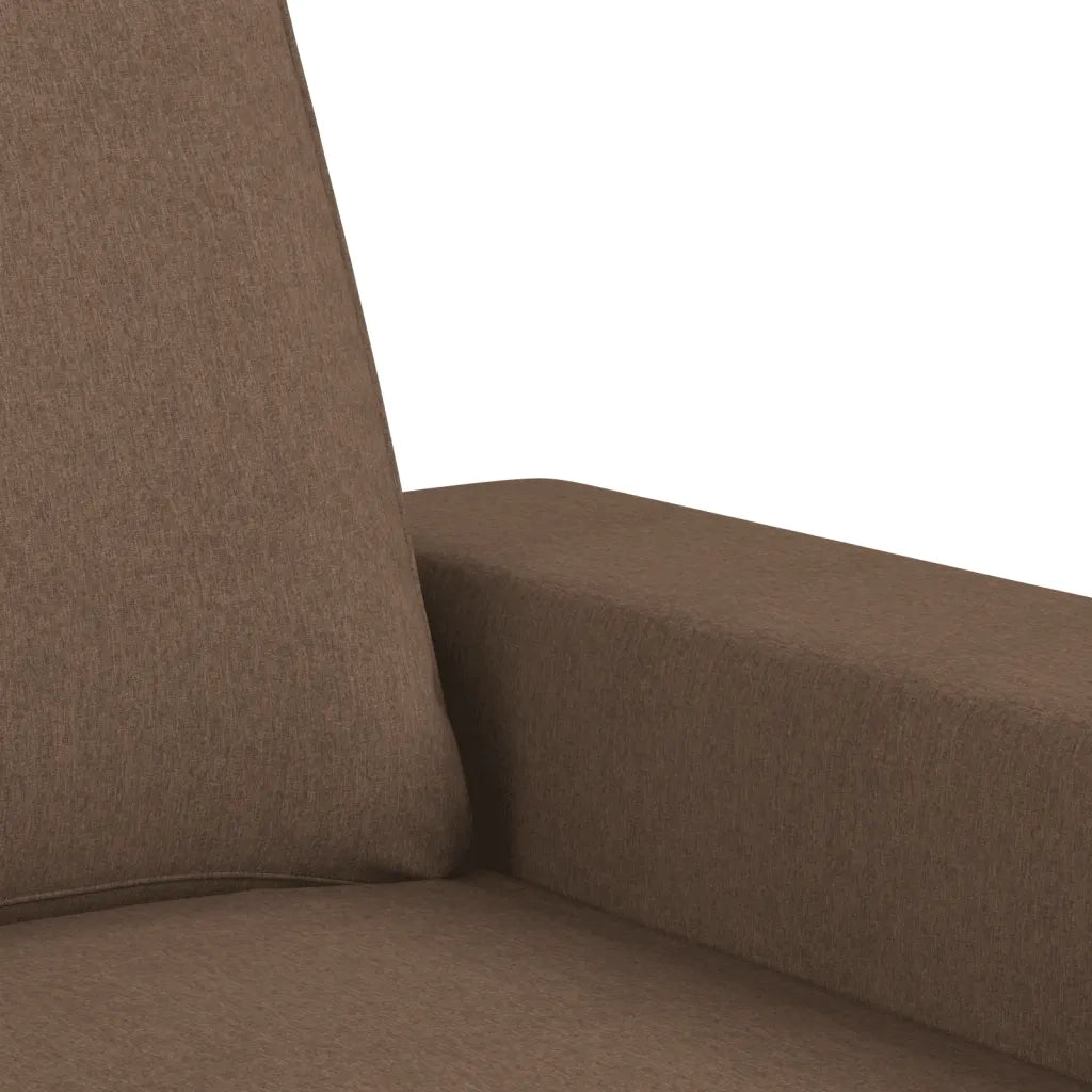Divano a 2 Posti-Sofa 2 Posti Marrone 120 cm in Tessuto 789335