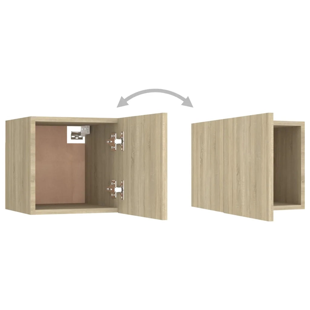 Set di Mobili TV 6 pz | Armadietto TV | Mobile Porta TV Rovere Sonoma in Legno Multistrato