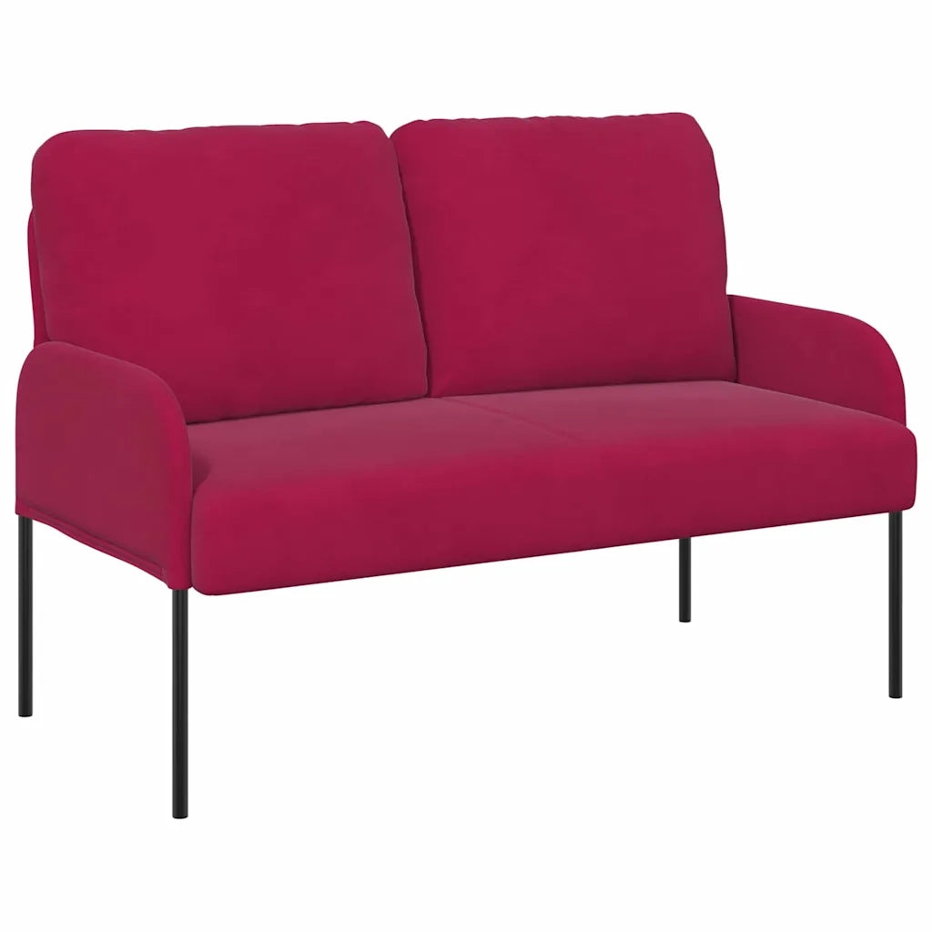 Divani con cuscino 110cm Rosso Vino Legno compensato 42023459
